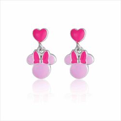 Pendientes Plata Disney AG0093P Minnie Rosa