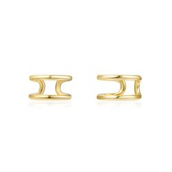 Pendientes Plata Dorada 10mm PEL0861DOXXXX Earcuff