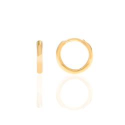 Goldene Silberohrringe 11x2mm PE00679DO Hoop