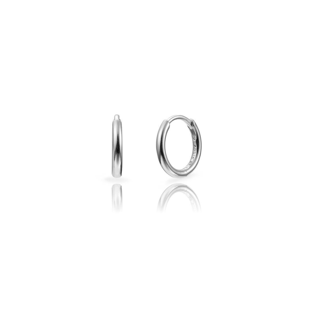 Pendientes Plata 12mm PEL1335RH12 Aro En Brillo