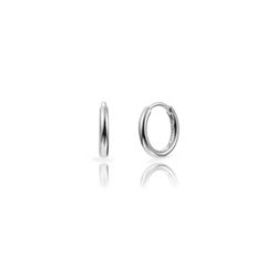 Pendientes Plata 12mm PEL1335RH12 Aro En Brillo