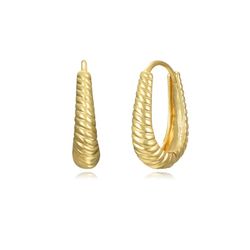 Pendientes Plata Dorada 15x18mm PEL1147DO18 Rectangulo