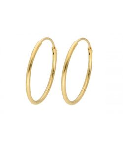 Pendientes Plata Dorada 18mm Liska LAF6438A-18D Aro
