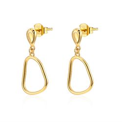 Pendientes Plata Dorada 26mm PE00713DO Aro