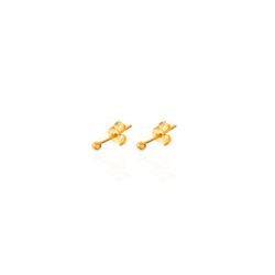 Orecchini in argento dorato 2 mm PEL0845DO Dormilonas Ball