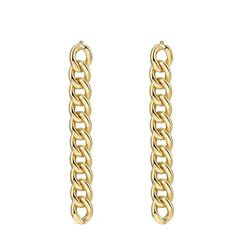 Brincos Prata Dourado 35x4mm PE00815DO Link