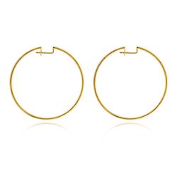 Pendientes Plata Dorada 38mm PEL1026DO Aro