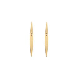 Pendientes Plata Dorada 42x4,5mm PEL1238DO Largos