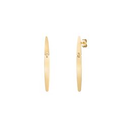 Pendientes Plata Dorada 42x4,5mm PEL1239DO Largos
