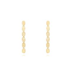 Pendientes Plata Dorada 48mm PEL1097DO Chapas