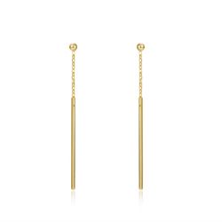 Pendientes Plata Dorada 55mm PEL0740DOXXXX Palo