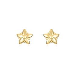 Pendientes Plata Dorada 5,7mm PEL1065DO Flor