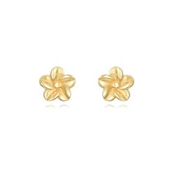 Pendientes Plata Dorada 5,7mm PEL1066DO Flor