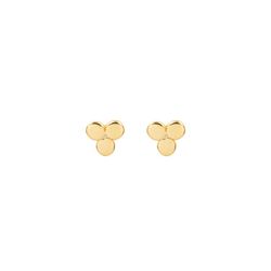 Pendientes Plata Dorada 6mm PEL0885DOXXXX Dormilonas 3 Chapas
