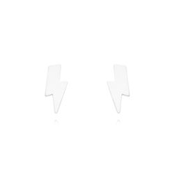 Pendientes Plata Dorada 6x2,5mm PEL1121DOEW Rayo Enamel