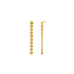 Pendientes Plata Dorada 70mm PE00824DO Chapas