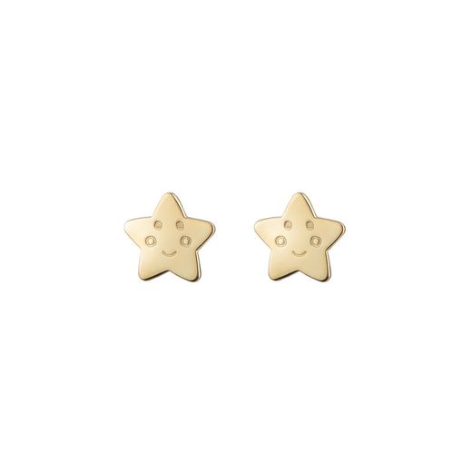 Arracades Plata Daurada 7mm PEL1217DO Estrella