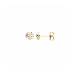 Pendientes Plata Dorada E06445GP Piedra Con Circonitas