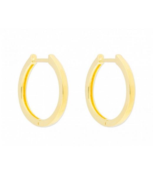 Arracades Plata Daurada Liska 22mm MED286A-22D Cèrcol Llis