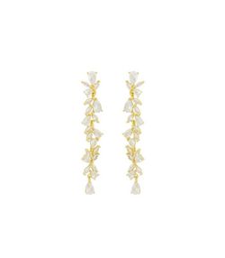 Pendientes Plata Dorada Liska LAD3099A-D Colgante Circonitas