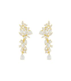 Pendientes Plata Dorada Liska LAD3102A-D Circonitas