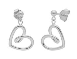 Pendientes Plata Liska LAD3156A Corazón En Brillo