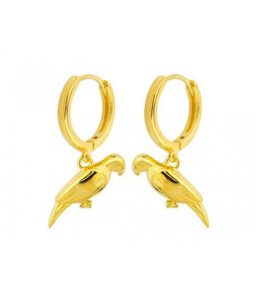 Pendientes Plata Dorada Liska MED064A-D Aro Loros