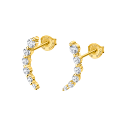 Pendientes Plata Dorada Lotus LP3389-4/2 Circonitas