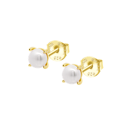 Pendientes Plata Dorada Lotus LP3409-4/3 Perla