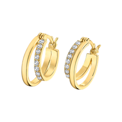 Pendientes Plata Dorada Lotus LP3511-4/2 Aro Circonitas