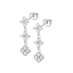 Pendientes Plata Dorada Lotus LP3889-4/1 Colgante Circonitas