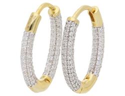 Pendientes Liska Plata Dorada LPZ188A-D Circonitas