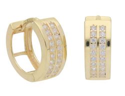 Pendientes Liska Plata Dorada LPZ210A-D Circonitas