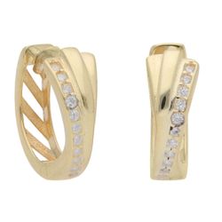 Pendientes Liska Plata Dorada LPZ212A-D Circonitas