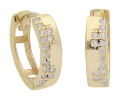 Pendientes Liska Plata Dorada LPZ214A-D Circonitas