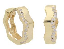 Pendientes Liska Plata Dorada LPZ216A-D Circonitas