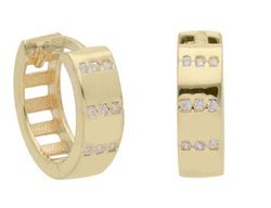 Pendientes Liska Plata Dorada LPZ217A-D Circonitas