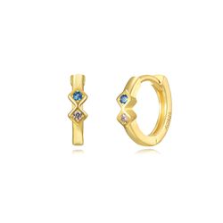 Pendientes Plata Dorada Mujer 11mm PEZ1292DOVA Aro Circonitas Multicolor