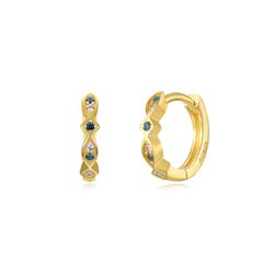 Pendientes Plata Dorada Mujer 11mm PEZ1296DOVA Aro Circonitas Multicolor