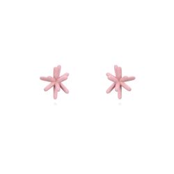 Pendientes Plata Dorada Mujer 8mm PEL1092DOEP Fuegos Artificiales Enamel Rosa