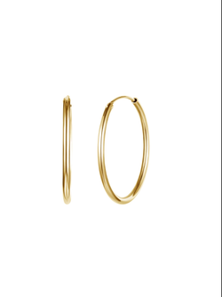 Pendientes Plata Dorada Mujer PARC15/16 Aro Liso En Brillo