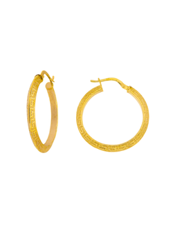 Pendientes Plata Dorada Mujer PART8/3C Aro C. Circonitas