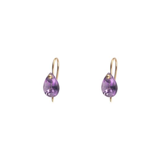 Pendientes Plata Dorada Mujer PEM0039DOIO Piedras Minerales Iolita