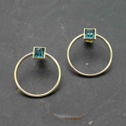 Pendientes Plata Mujer PEM0080DOAM Piedras Minerales Amatista
