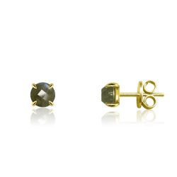 Pendientes Plata Dorada Mujer PEM0107DOLA Piedras Minerales Labradorita