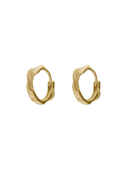 Pendientes Plata Dorada Mujer PPAC118/C Aro Entorchado