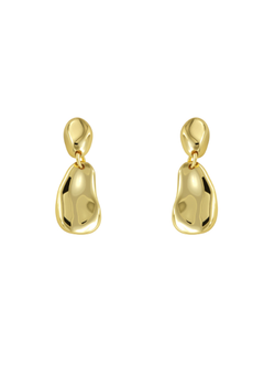 Pendientes Plata Dorada Mujer PPEN2230/C Colgante Irregular