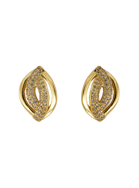 Pendientes Plata Dorada Mujer PPEN2254/C Bandas En Brillo