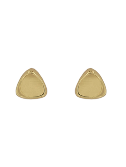 Pendientes Plata Dorada Mujer PPR 732/C Triángulo En Brillo