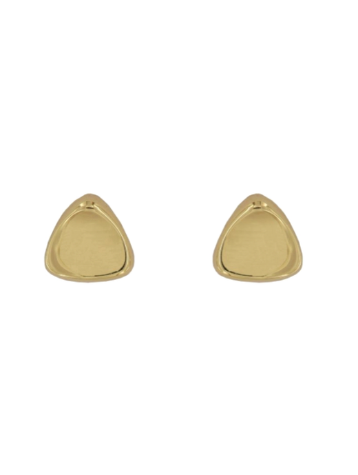 Pendientes Plata Dorada Mujer PPR 732/C Triángulo En Brillo